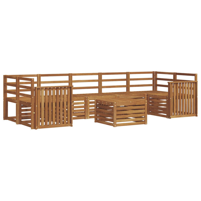 Seturi de canapele 8 pcs natural Lemn Solid de Acacia - WALTI WALTI