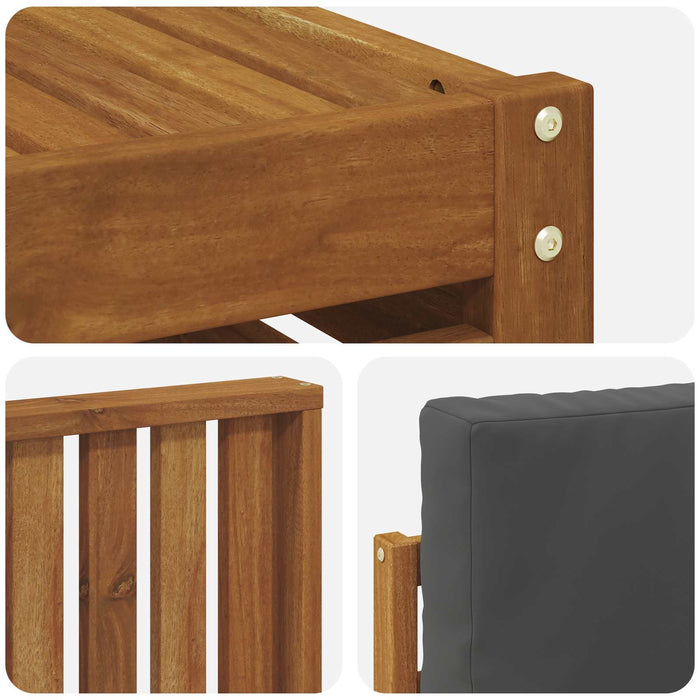 Seturi de canapele cu pernă 8 pcs Natural și Antracit - WALTI WALTI