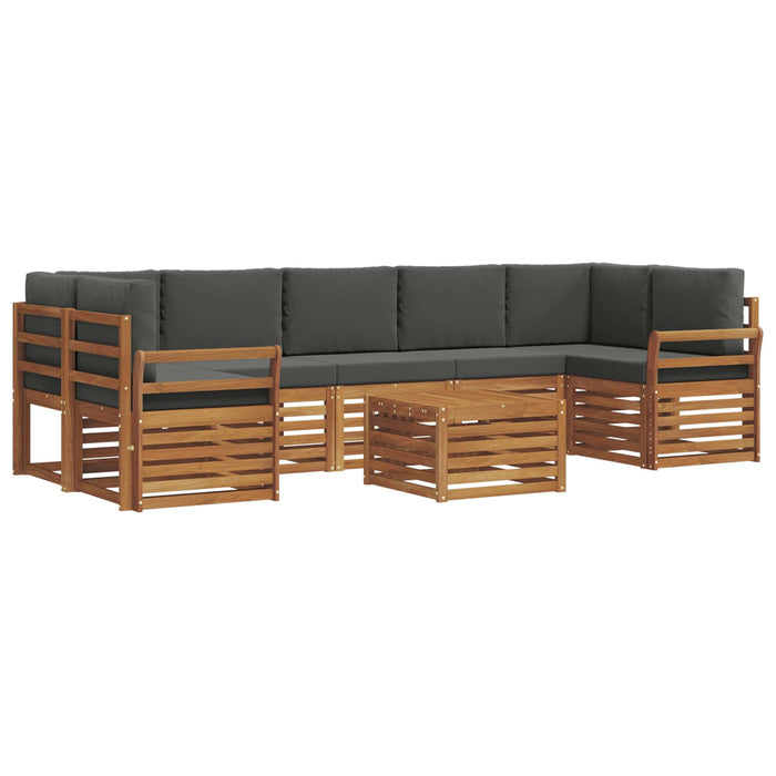 Seturi de canapele cu pernă 8 pcs Natural și Antracit - WALTI WALTI