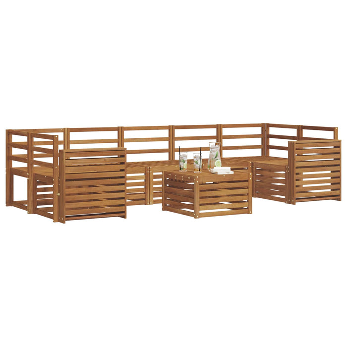 Seturi de canapele 8 pcs natural Lemn Solid de Acacia - WALTI WALTI