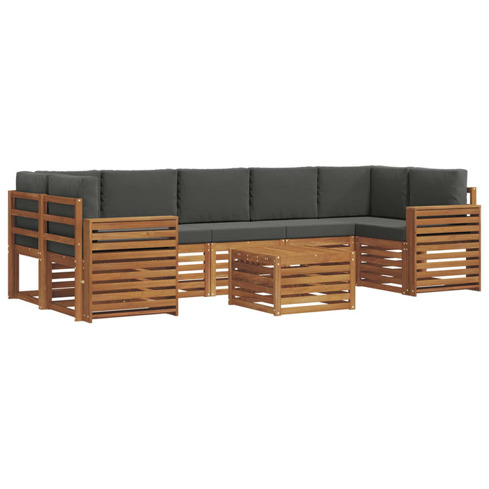 Seturi de canapele cu pernă 8 pcs Natural și Antracit - WALTI WALTI