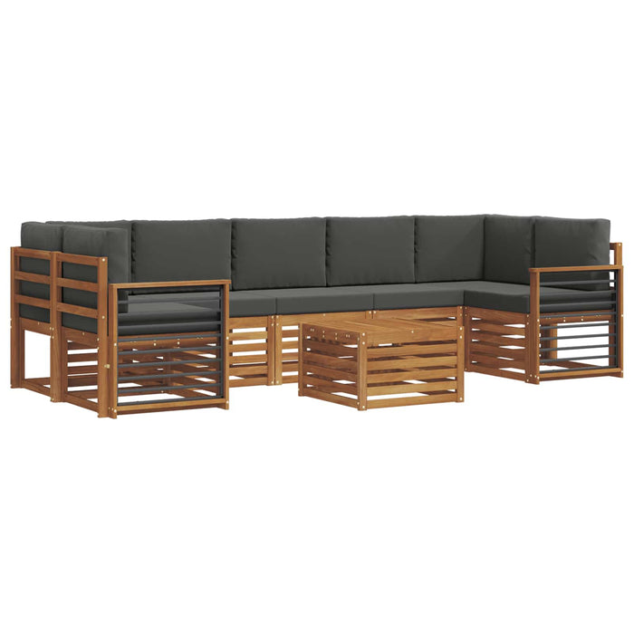 Seturi de canapele cu pernă 8 pcs Natural și Antracit - WALTI WALTI