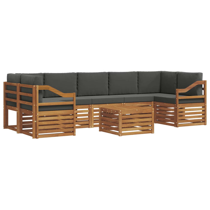 Seturi de canapele cu pernă 8 pcs Natural și Antracit - WALTI WALTI