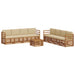 Seturi de canapele 9 pcs Natural și Bej Lemn Solid de Acacia - WALTI WALTI