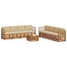 Seturi de canapele 9 pcs Natural și Bej Lemn Solid de Acacia - WALTI WALTI