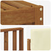 Seturi de canapele 9 pcs Natural și Crem Lemn Solid de Acacia - WALTI WALTI