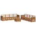 Seturi de canapele 9 pcs natural Lemn Solid de Acacia - WALTI WALTI
