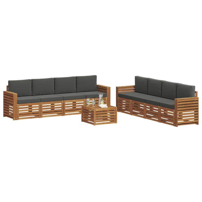Seturi de canapele cu pernă 9 pcs Natural și Antracit - WALTI WALTI