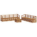 Seturi de canapele 9 pcs natural Lemn Solid de Acacia - WALTI WALTI