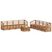 Seturi de canapele 9 pcs natural Lemn Solid de Acacia - WALTI WALTI