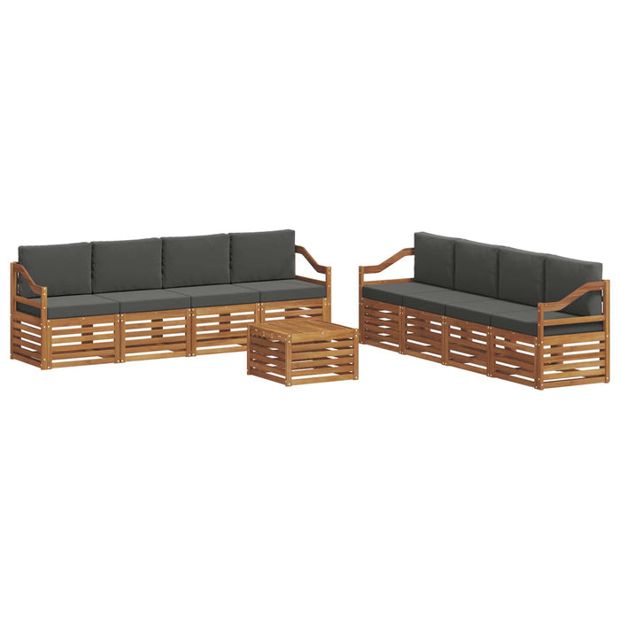 Seturi de canapele cu pernă 9 pcs Natural și Antracit - WALTI WALTI
