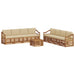 Seturi de canapele 9 pcs Natural și Bej Lemn Solid de Acacia - WALTI WALTI