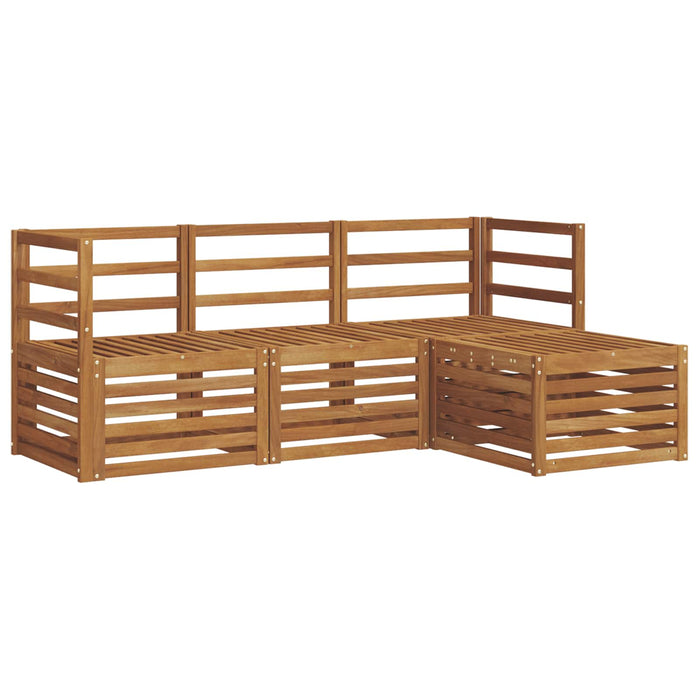 Seturi de canapele 4 pcs natural Lemn Solid de Acacia - WALTI WALTI