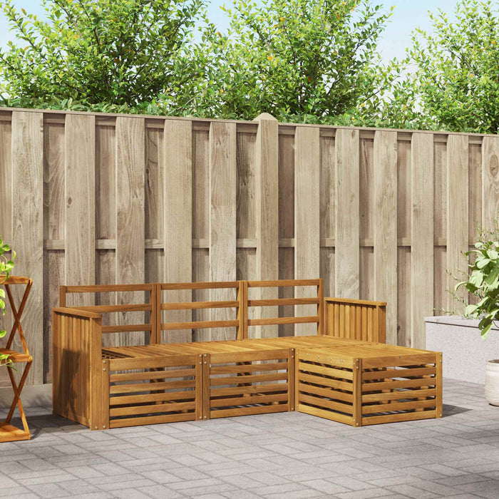 Seturi de canapele 4 pcs natural Lemn Solid de Acacia - WALTI WALTI