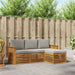 Set de canapele de exterior 4 pcs Gri natural și deschis - WALTI WALTI