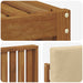 Seturi de canapele 4 pcs Natural și Bej Lemn Solid de Acacia - WALTI WALTI
