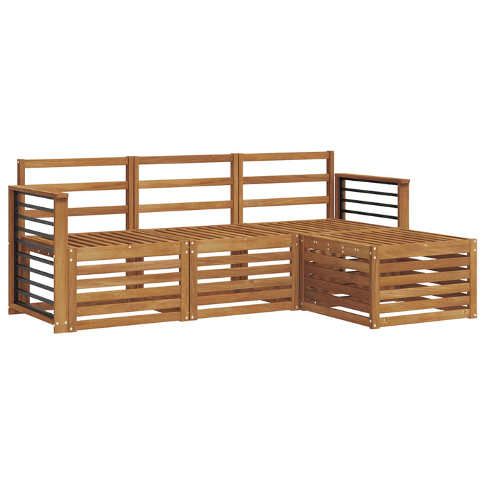 Seturi de canapele 4 pcs natural Lemn Solid de Acacia - WALTI WALTI