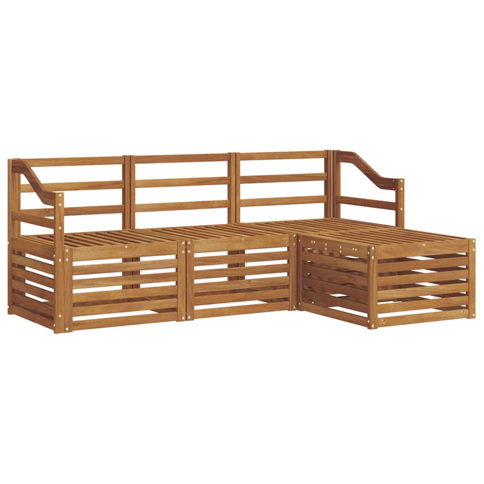 Seturi de canapele 4 pcs natural Lemn Solid de Acacia - WALTI WALTI