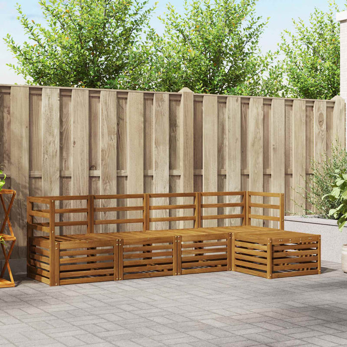 Seturi de canapele 5 pcs natural Lemn Solid de Acacia - WALTI WALTI