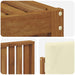 Set de canapele de exterior cu pernă 5 pcs Natural și Crem - WALTI WALTI