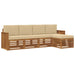 Seturi de canapele 5 pcs Natural și Bej Lemn Solid de Acacia - WALTI WALTI