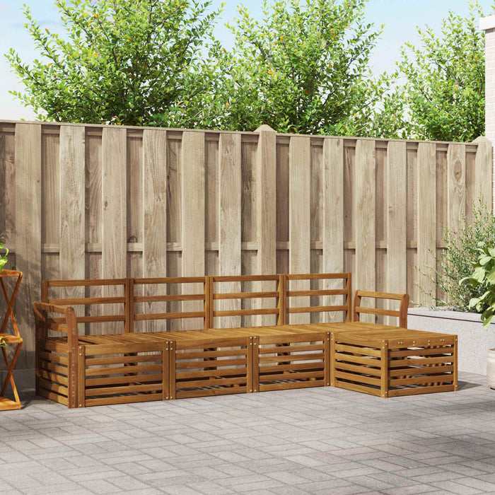 Set de canapele de exterior 5 pcs natural WALTI