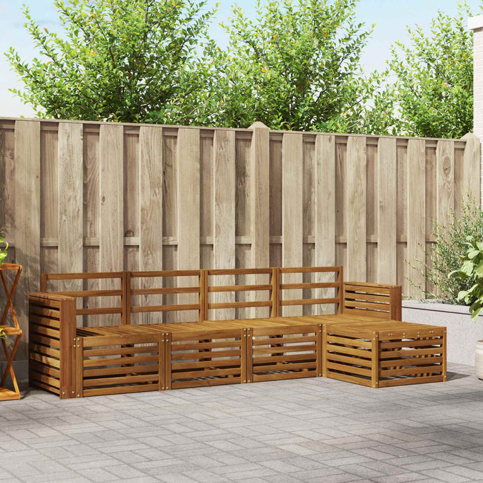 Set de canapele de exterior 5 pcs natural WALTI
