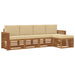 Set de canapele de exterior cu pernă 5 pcs Natural și Bej - WALTI WALTI