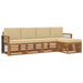 Seturi de canapele 5 pcs Natural și Bej Lemn Solid de Acacia - WALTI WALTI