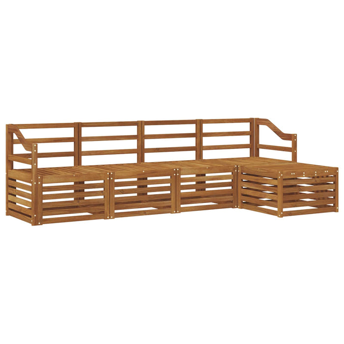 Set de canapele de exterior 5 pcs natural Lemn Solid de Acacia - WALTI WALTI