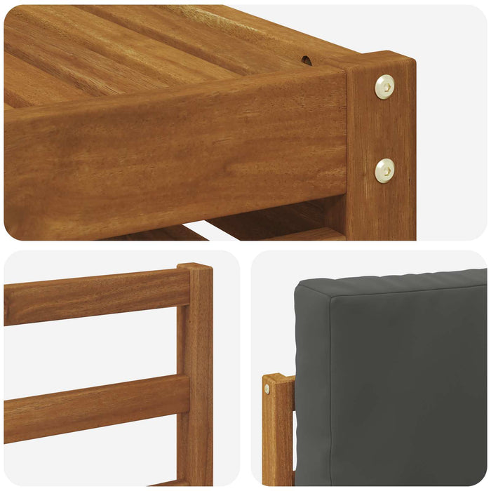 Seturi de canapele cu pernă 6 pcs Natural și Antracit - WALTI WALTI