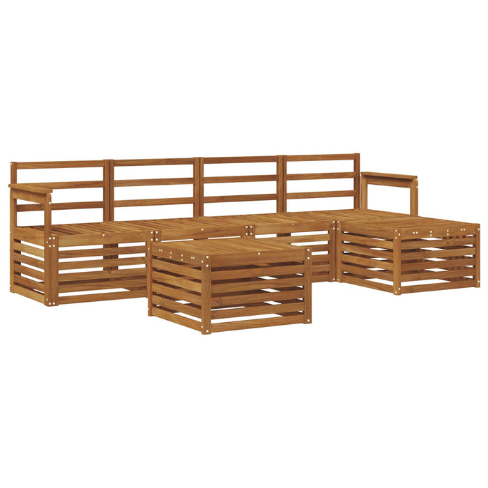 Seturi de canapele 6 pcs natural Lemn Solid de Acacia - WALTI WALTI