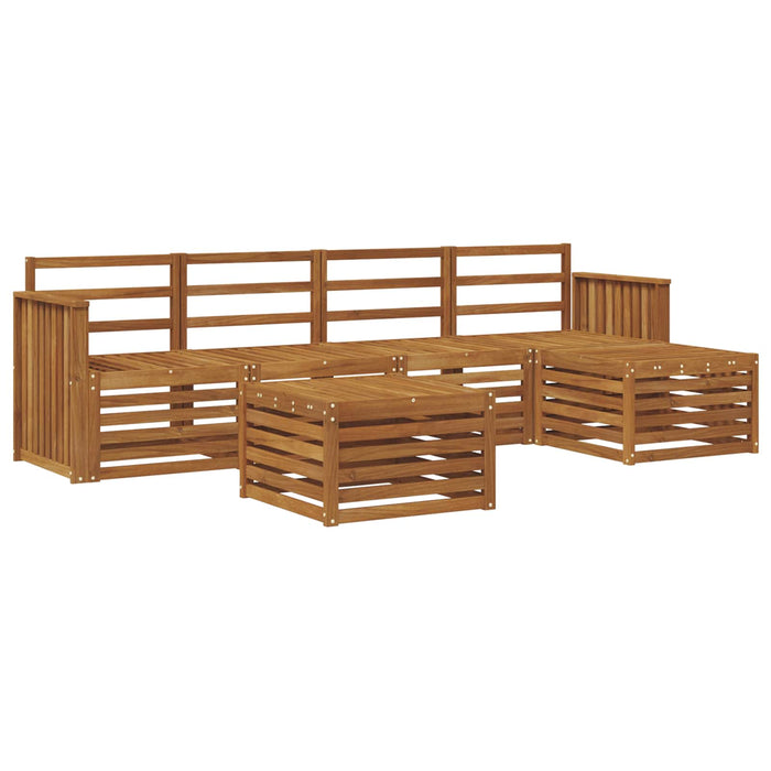 Seturi de canapele 6 pcs natural Lemn Solid de Acacia - WALTI WALTI