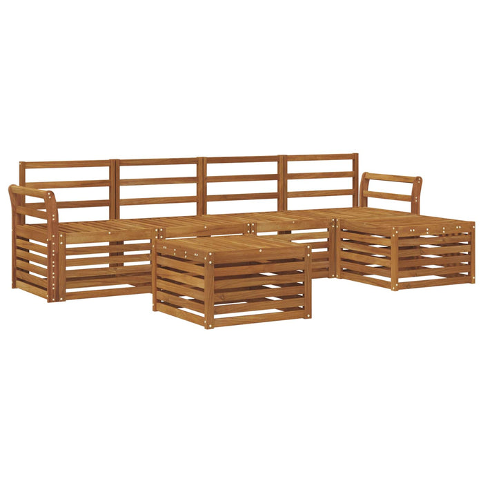 Seturi de canapele 6 pcs natural Lemn Solid de Acacia - WALTI WALTI
