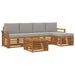 Set de canapele de exterior 6 pcs Gri natural și deschis - WALTI WALTI