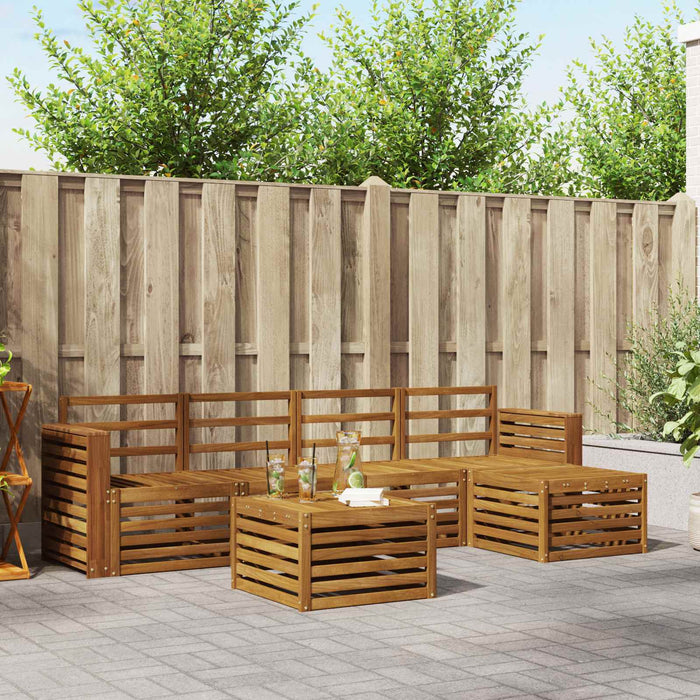 Seturi de canapele natural Lemn Solid de Acacia - WALTI WALTI