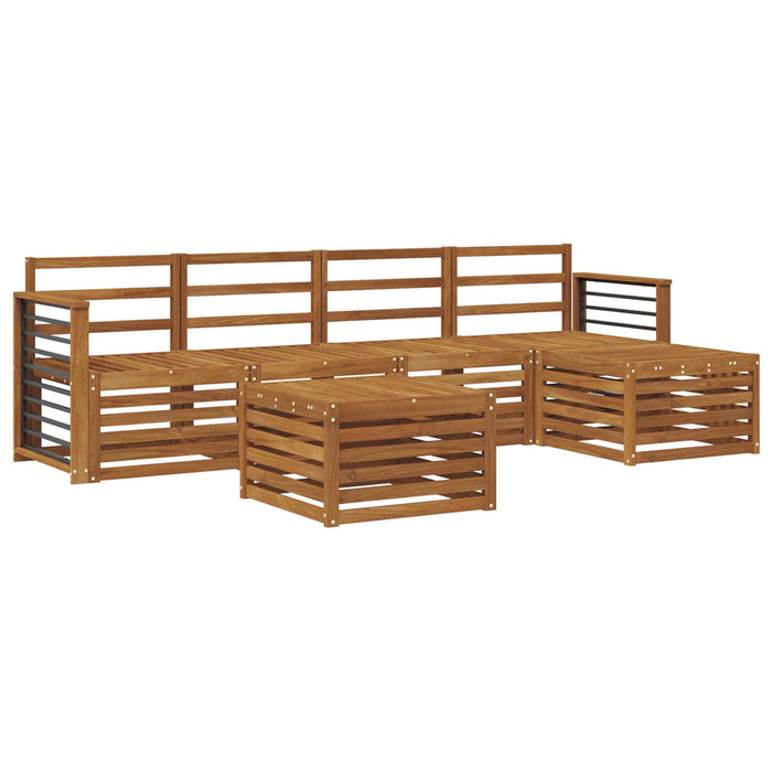 Seturi de canapele 6 pcs natural Lemn Solid de Acacia - WALTI WALTI