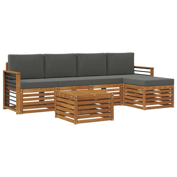 Seturi de canapele cu pernă 6 pcs Natural și Antracit - WALTI WALTI