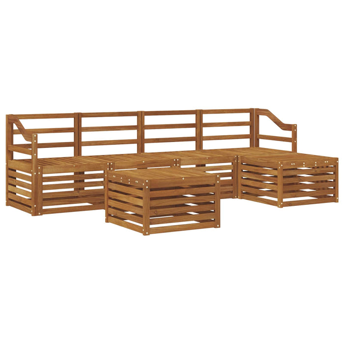 Seturi de canapele 6 pcs natural Lemn Solid de Acacia - WALTI WALTI