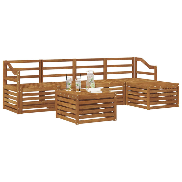 Seturi de canapele 6 pcs natural Lemn Solid de Acacia - WALTI WALTI