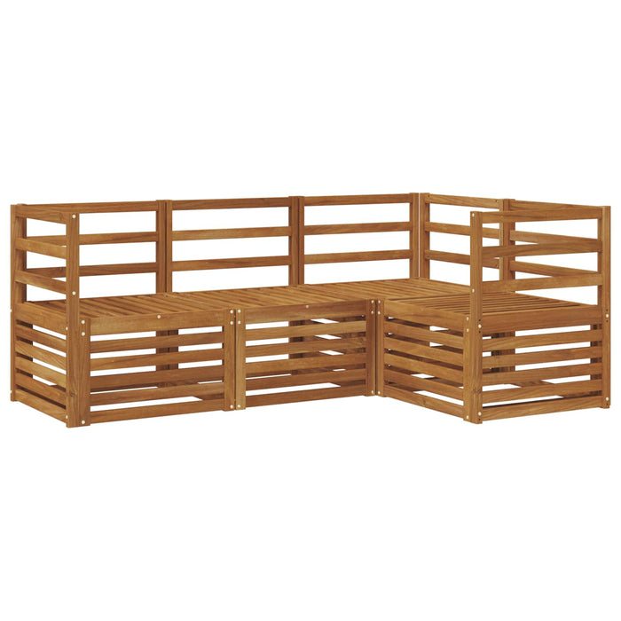 Seturi de canapele 4 pcs natural Lemn Solid de Acacia - WALTI WALTI