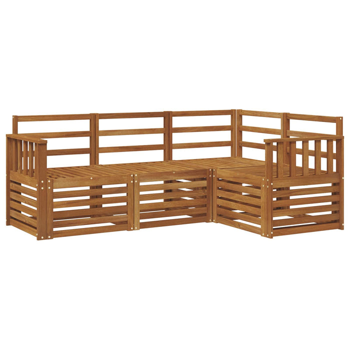Seturi de canapele 4 pcs natural Lemn Solid de Acacia - WALTI WALTI