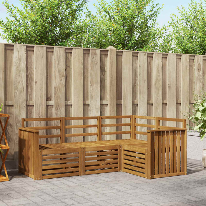 Seturi de canapele 4 pcs natural Lemn Solid de Acacia - WALTI WALTI