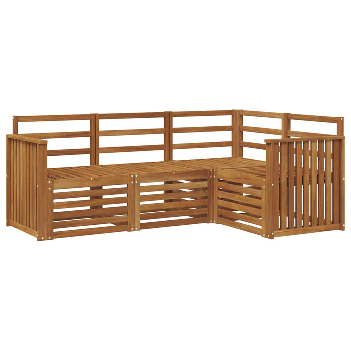 Seturi de canapele 4 pcs natural Lemn Solid de Acacia - WALTI WALTI