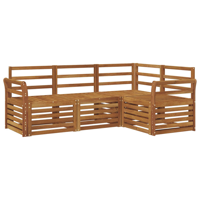 Seturi de canapele 4 pcs natural Lemn Solid de Acacia - WALTI WALTI