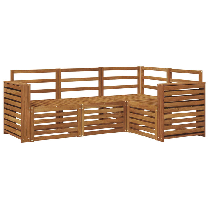 Seturi de canapele 4 pcs natural Lemn Solid de Acacia - WALTI WALTI