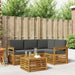 Seturi de mobilier 5 pcs Natural și Antracit Lemn compozit - WALTI WALTI