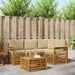 Seturi de mobilier cu pernă 5 pcs Natural și Bej Lemn compozit - WALTI WALTI