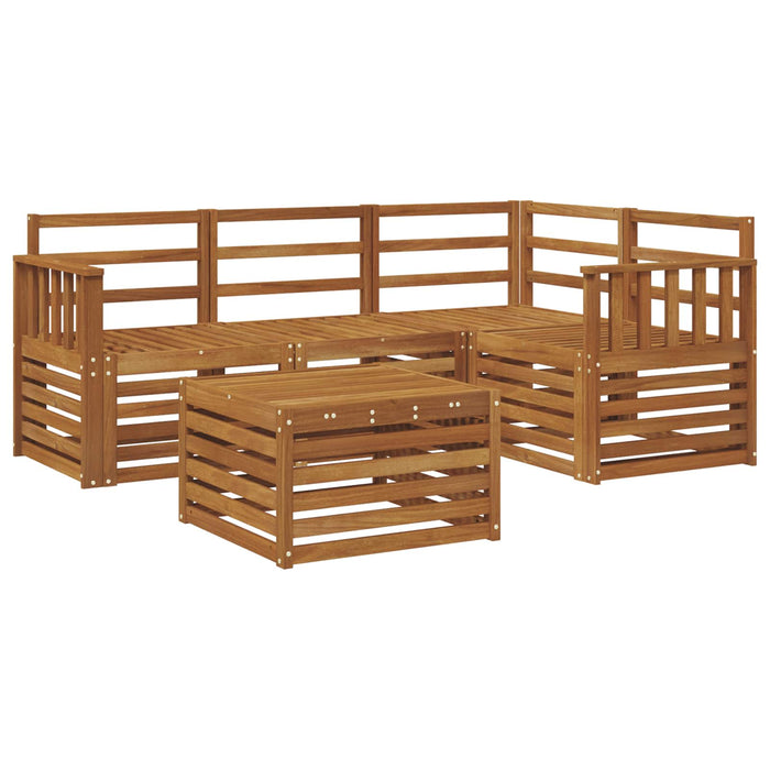 Set de canapele de exterior 5 pcs natural Lemn Solid de Acacia - WALTI WALTI