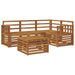 Set de canapele de exterior 5 pcs natural Lemn Solid de Acacia - WALTI WALTI